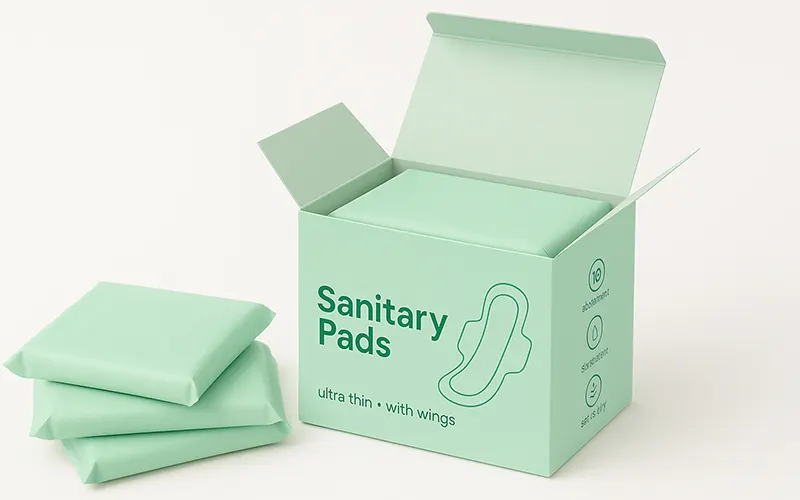 Natural sanitary pads( green )