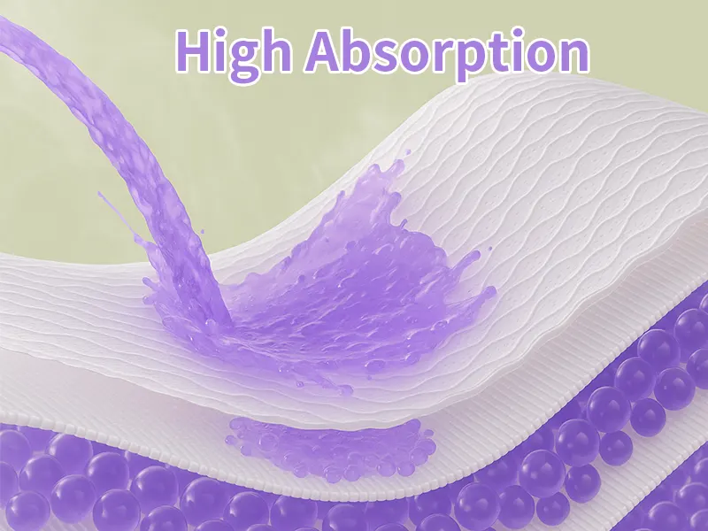 high absorption natural sanitary pads